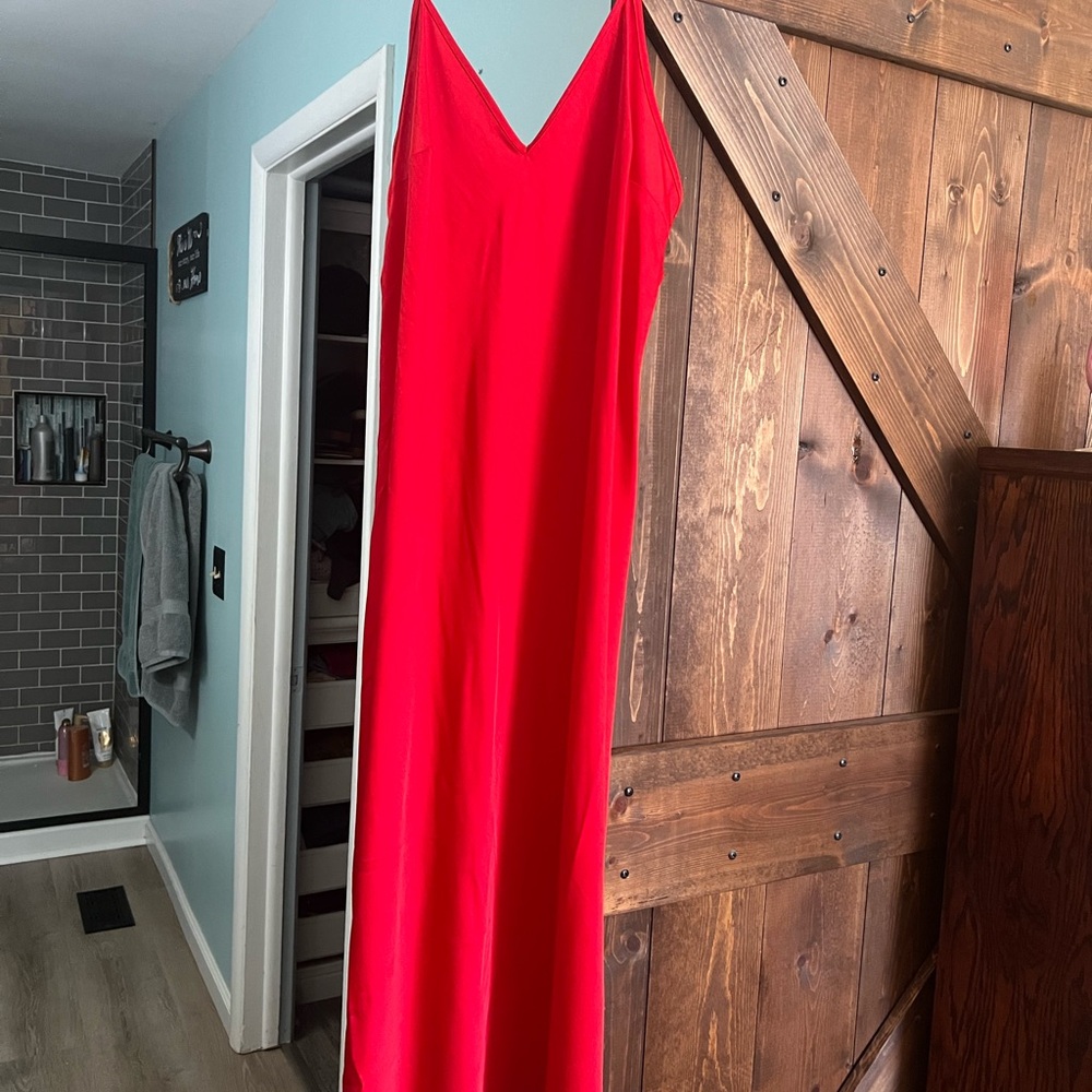A New Day Red Slip Dress